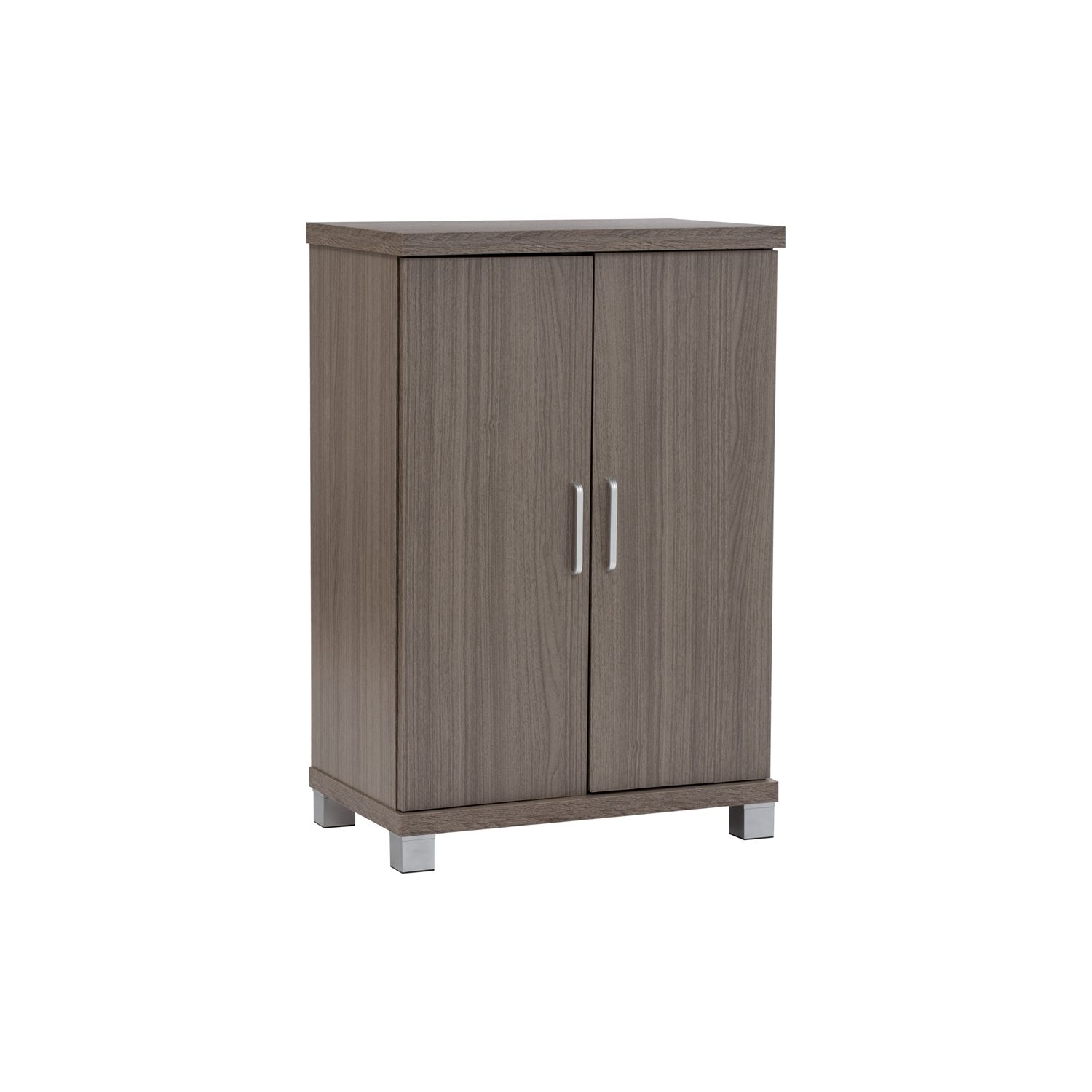 372031 Columbus 2 Door Shoe Cabinet Grey Beechwood