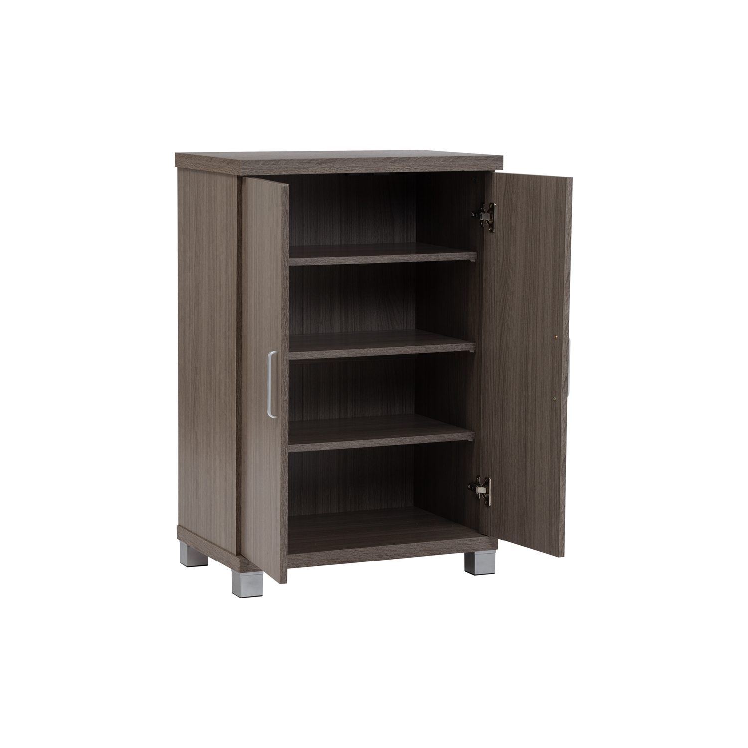 372031_3 Columbus 2 Door Shoe Cabinet Grey Beechwood