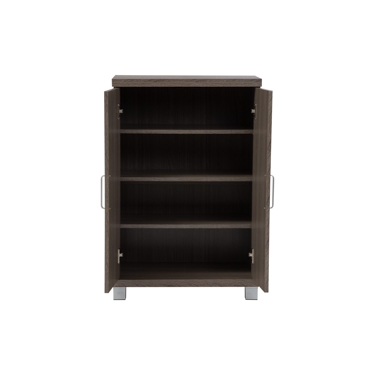 372031_4 Columbus 2 Door Shoe Cabinet Grey Beechwood