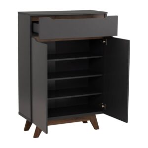 Mando Multi Function Cabinet - Walnut/Black
