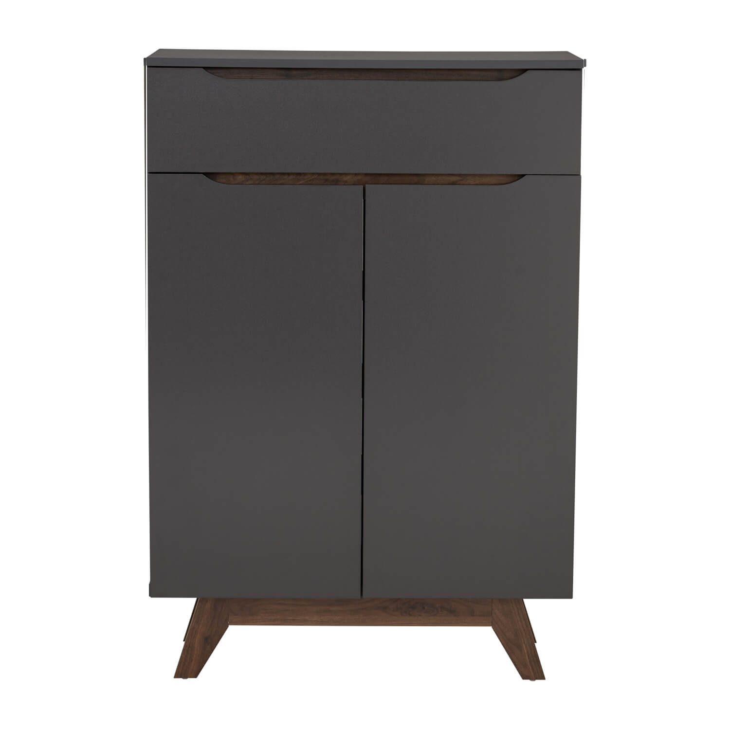 372082_3 Mando Multi Function Cabinet - Walnut/Black
