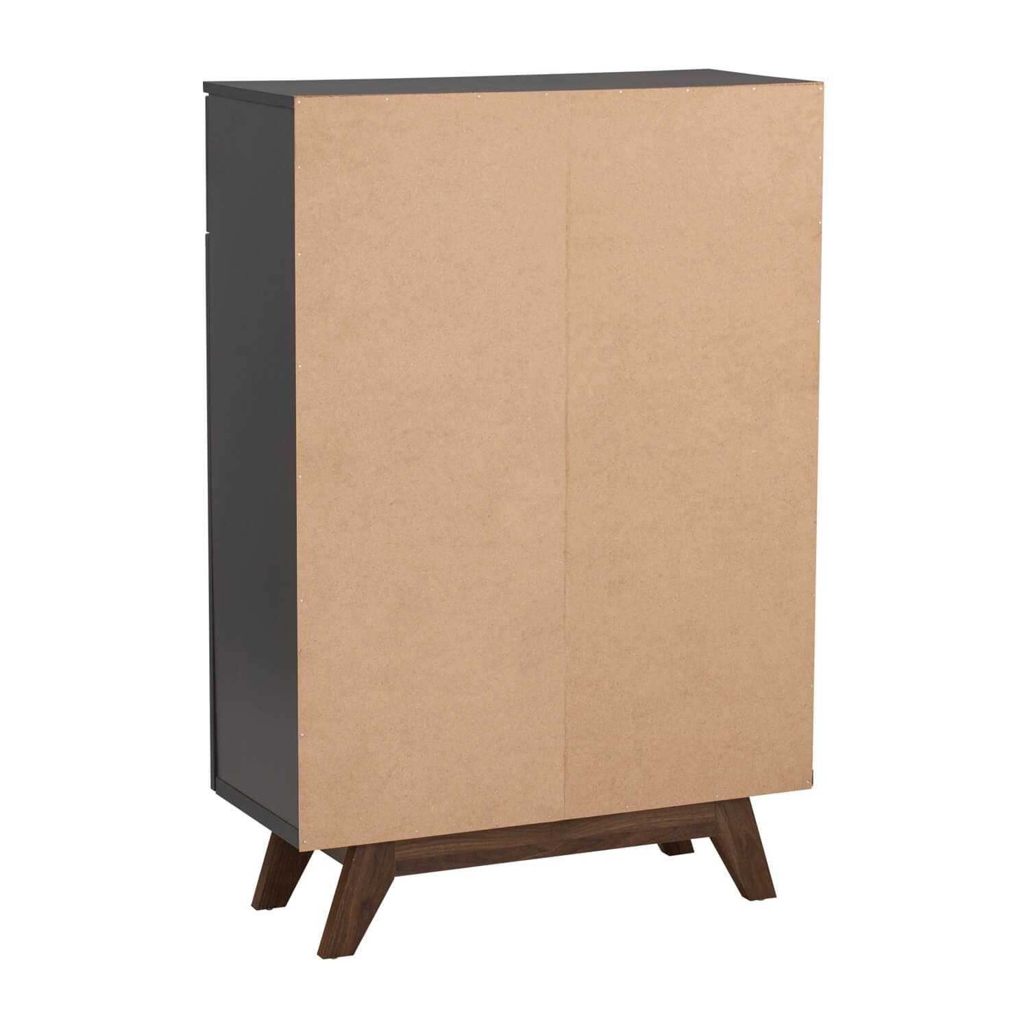 372082_6 Mando Multi Function Cabinet - Walnut/Black