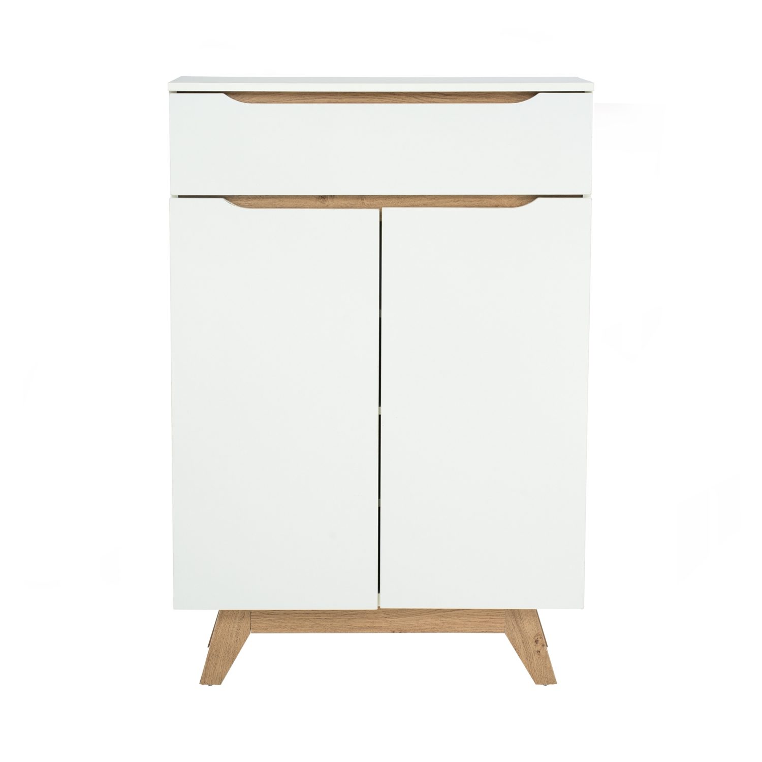 372083_2 Mando Multi Function Cabinet - Oak/White