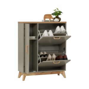 Logos Shoe Cabinet Oak/Grey