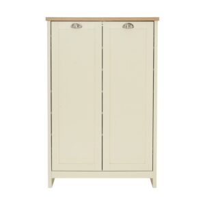 Faro Shoe Cabinet Cream/Oak (W84cm)