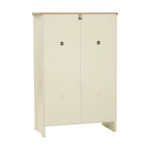 Faro Shoe Cabinet Cream/Oak (W84cm)