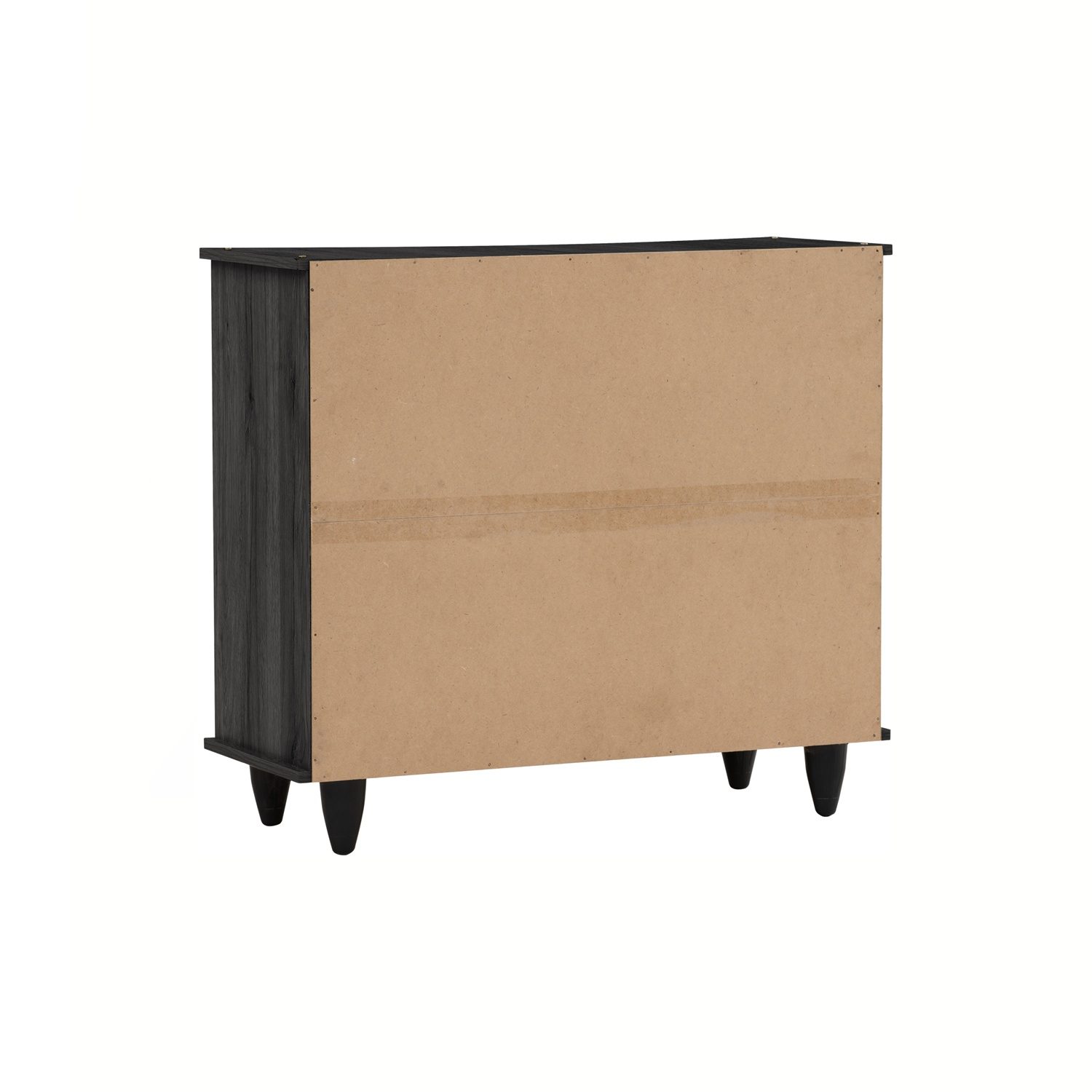 372100_4 Almo 2 Door Shoe Cabinet Black