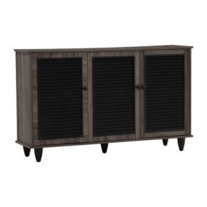 Almo 3 Door Shoe Cabinet (W112 x D30 x H68cm)