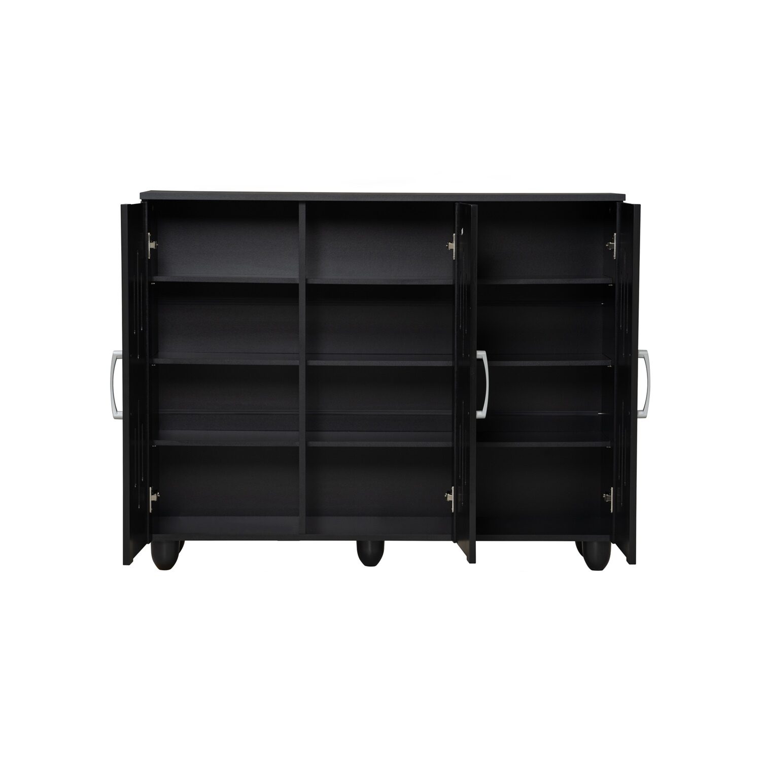 373018_4 Hasting 3 Door Shoe Cabinet Black