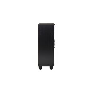 Hasting 3 Door Shoe Cabinet Black