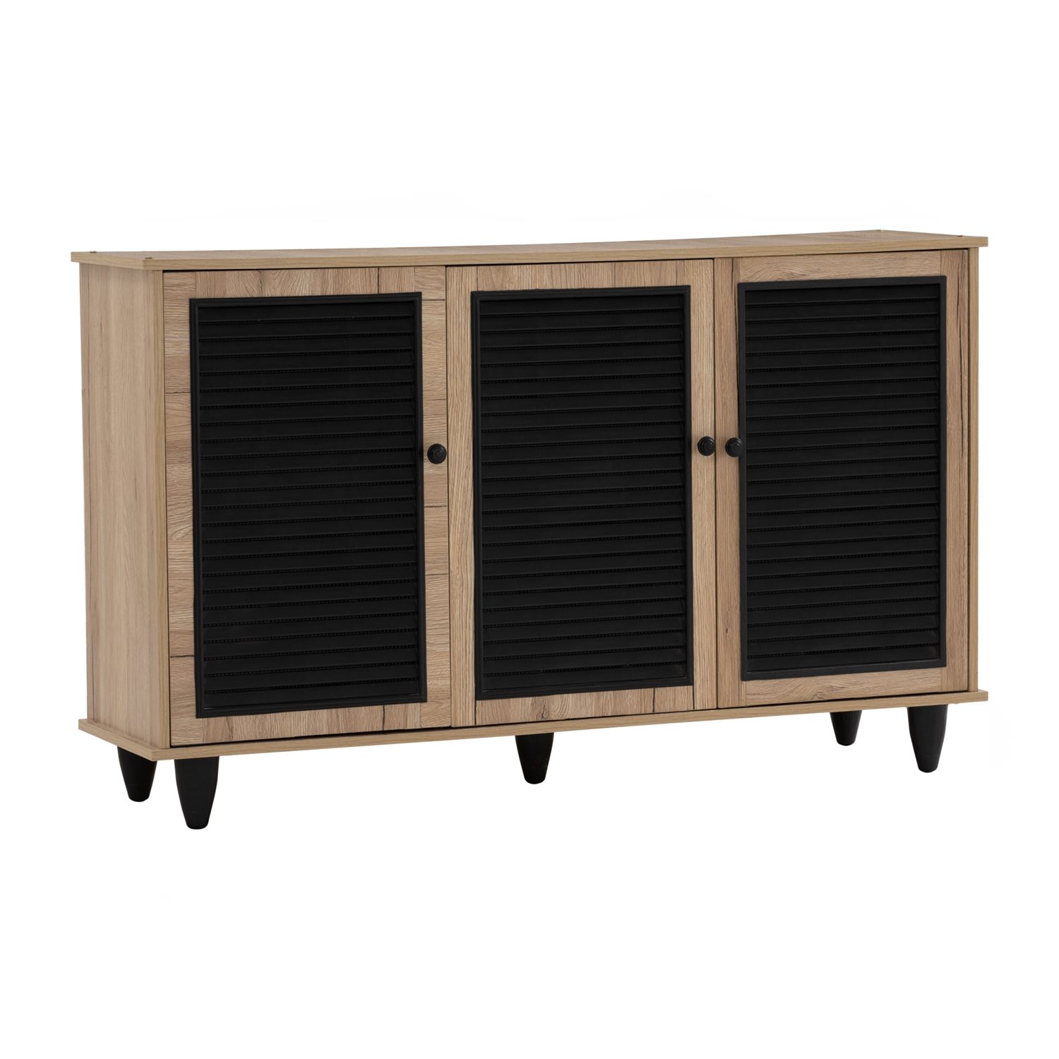 373019 Almo 3 Door Shoe Cabinet (W112 x D30 x H67cm)
