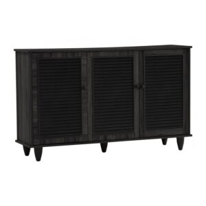 Almo 3 Door Shoe Cabinet (W112 x D30 x H67cm)