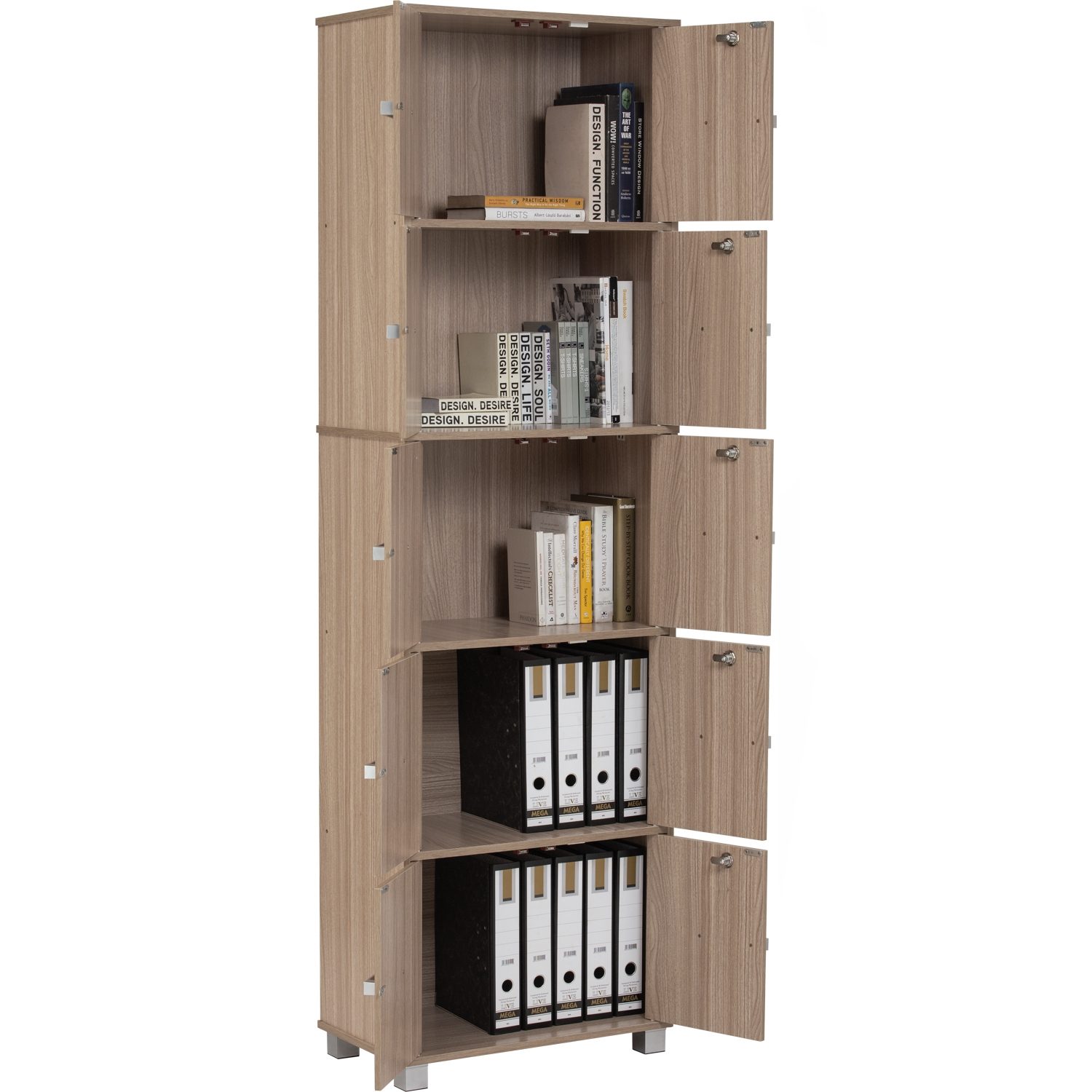 512032_4 Naomi 10 Door Storage Box With Lock