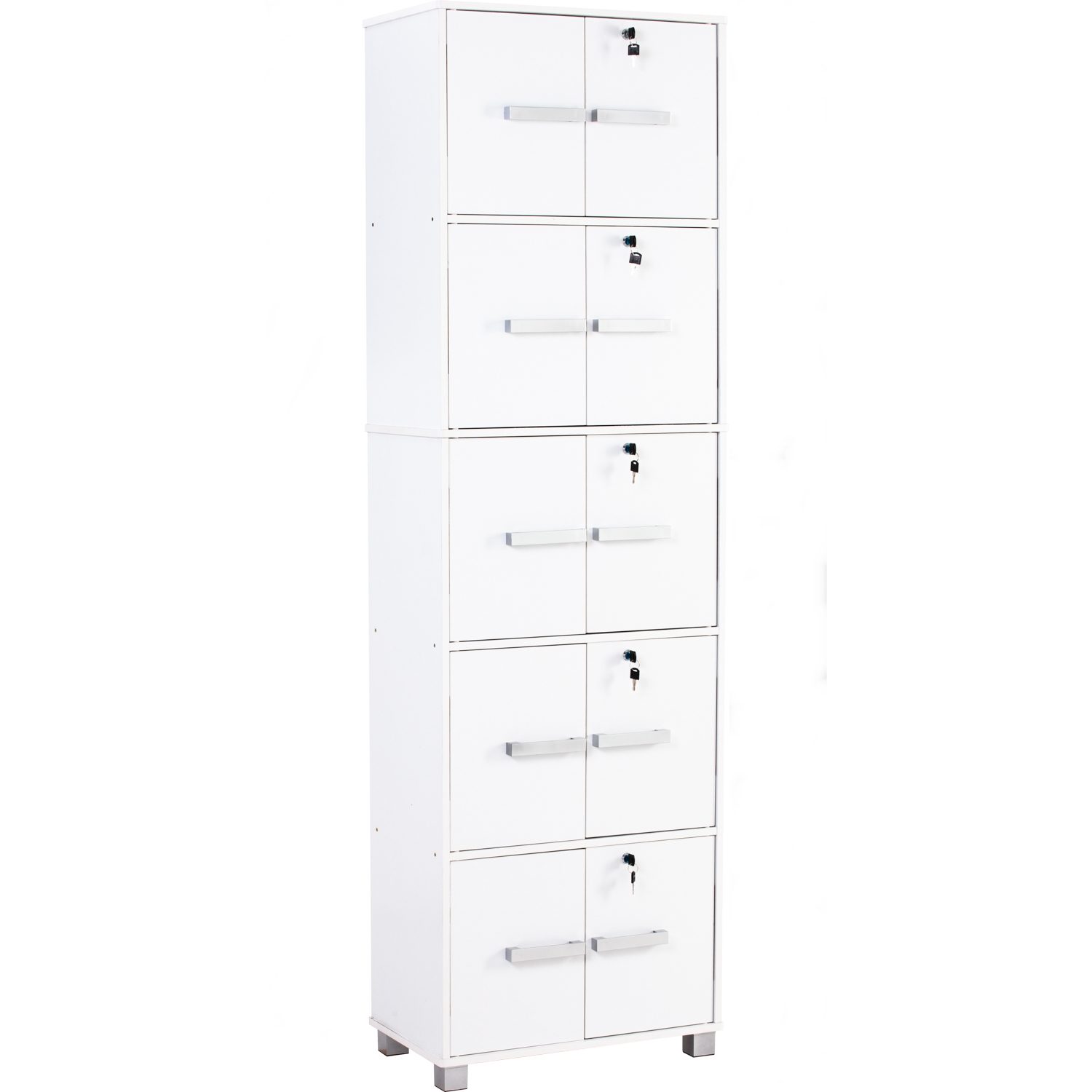 512037 Naomi 10 Door Storage Box With Lock