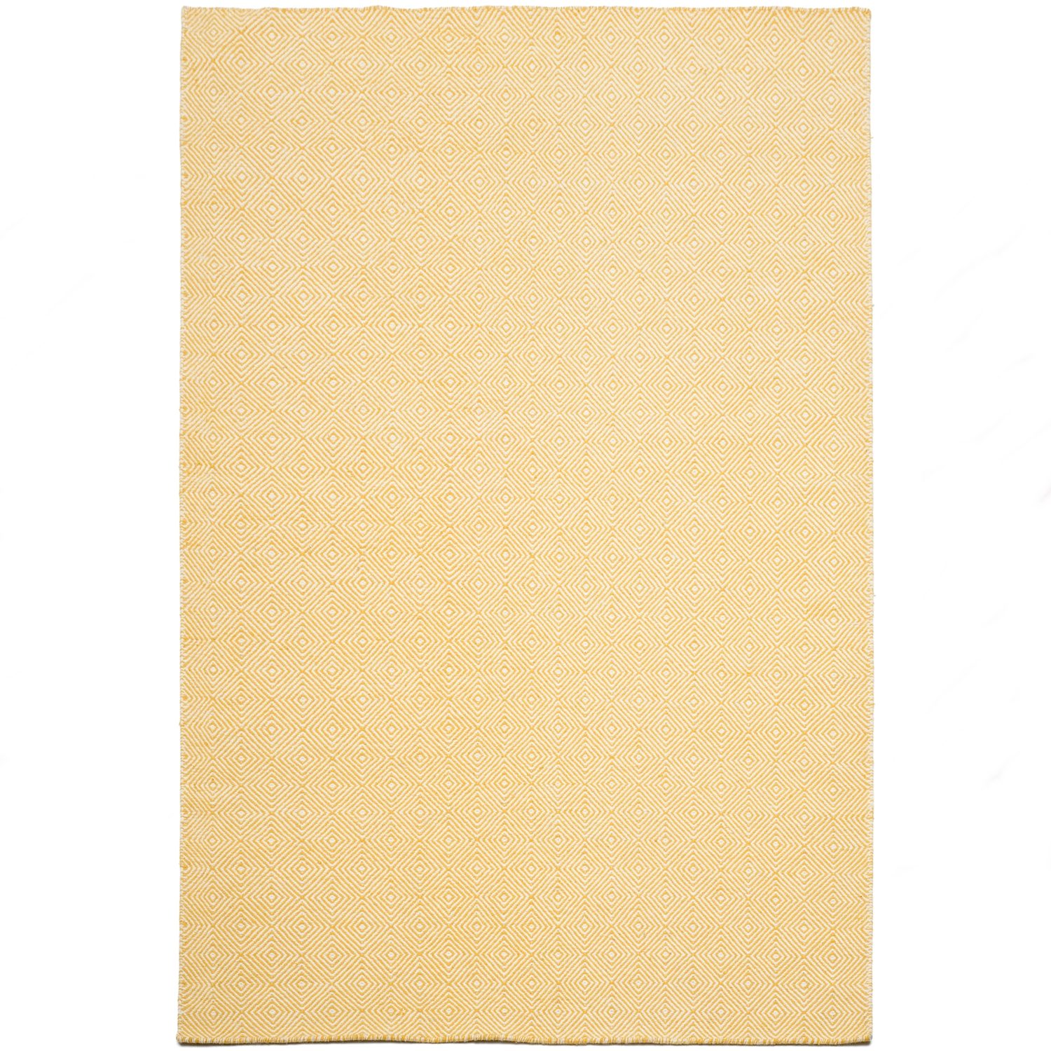 52022 2m X 3m Folded Squares Rug In Yellow Colour