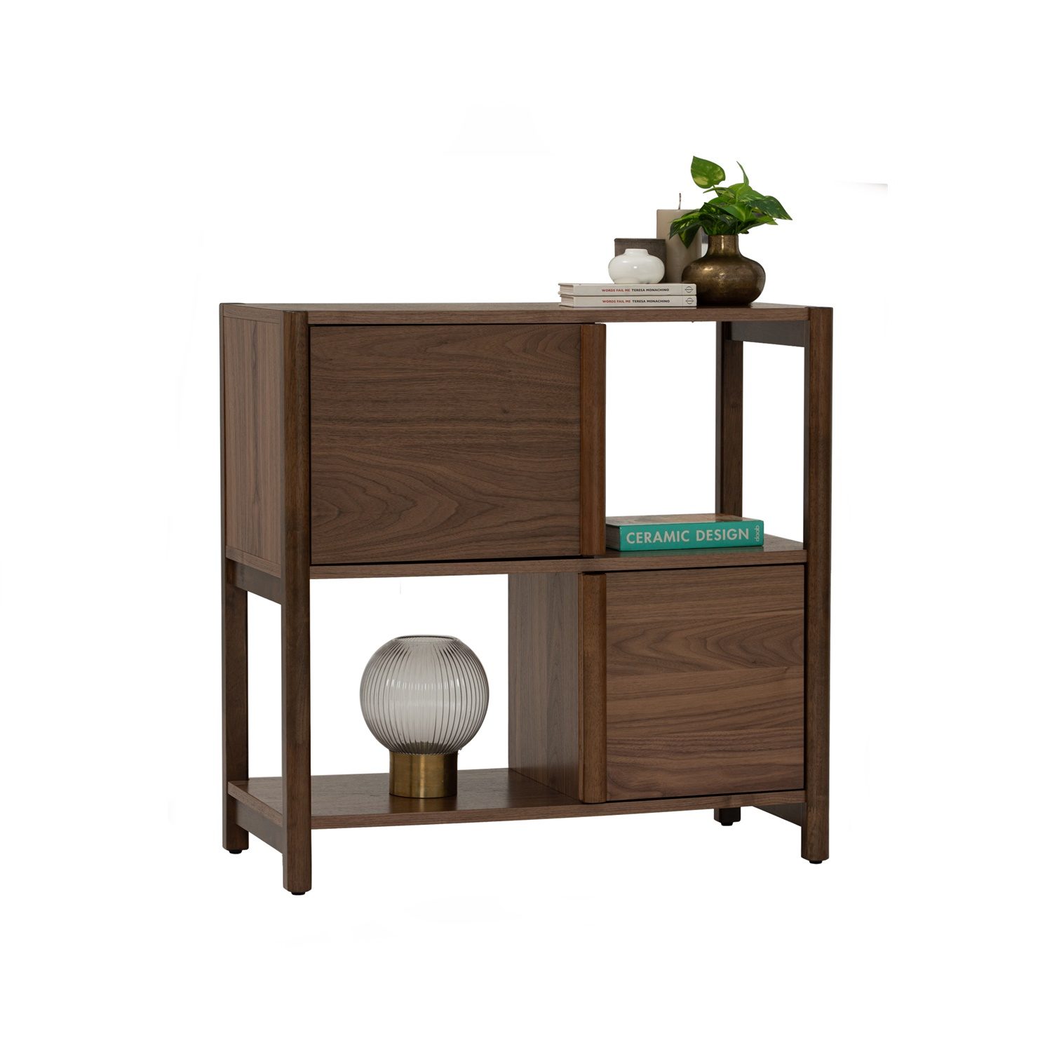 522070_3 Holsten 0.85m Bookcase With 2 Door