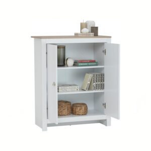 Galle Multi Function Cabinet White/Sonoma Oak
