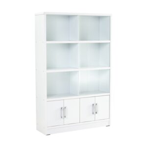 Havir File Cabinet With Glass Door White (W118cm)