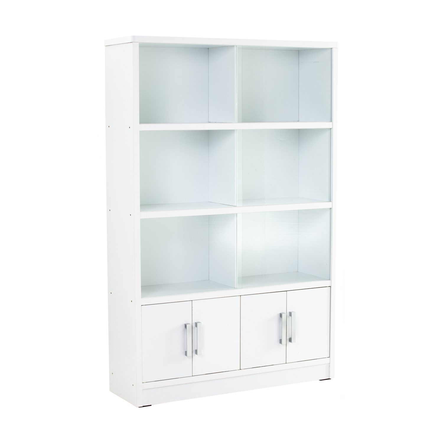 523031 Havir File Cabinet With Glass Door White (W118cm)