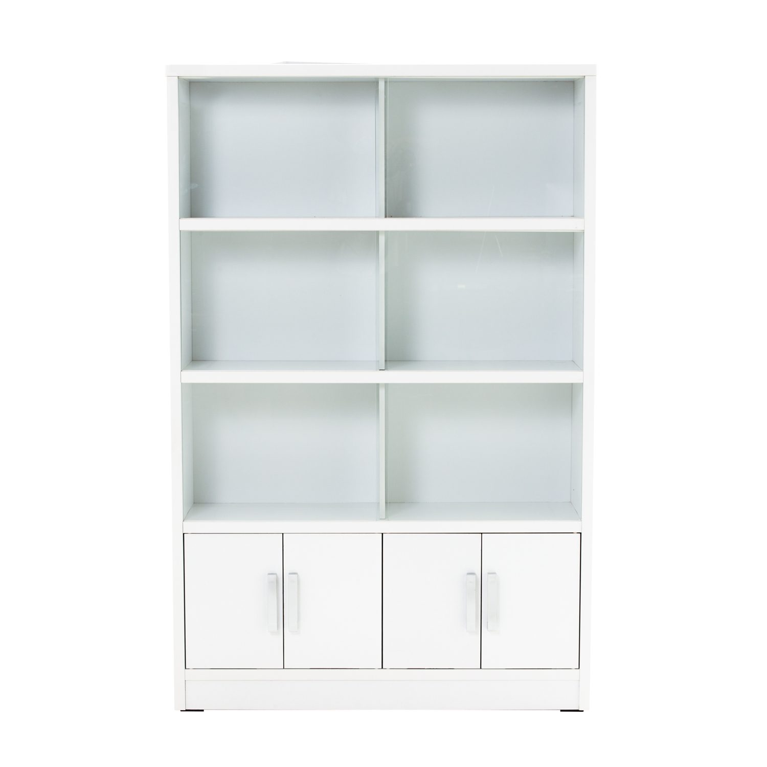 523031_2 Havir File Cabinet With Glass Door White (W118cm)