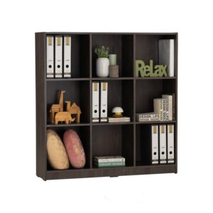 Eco 9 Compartment File Cabinet Walnut