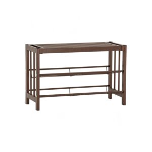 Myka Shoe Rack With Bench Copper