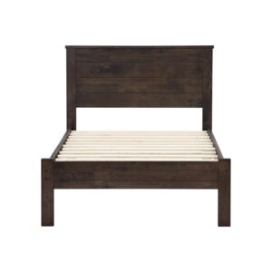 Brandi Single Bed With 1900mm Side Rail - Dark Chestnut