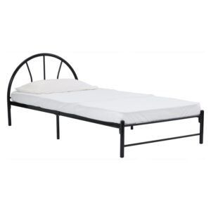 Adrian Single Bed With 1900mm Side Rail Black