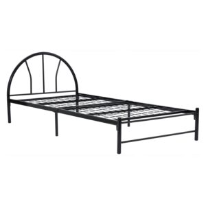 Adrian Single Bed With 1900mm Side Rail Black