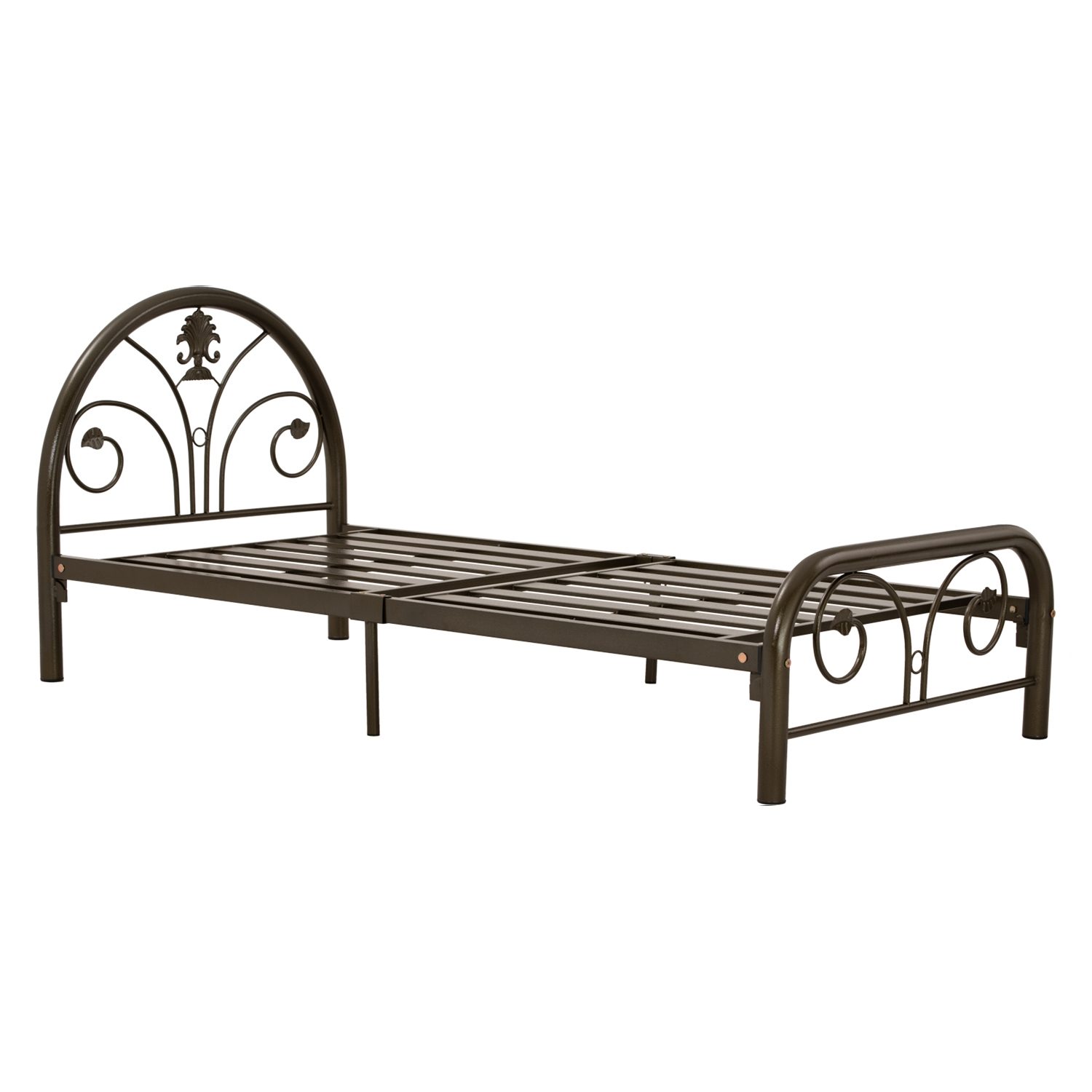 653032_1 Kinta Single Bed With 1900mm Side Rail Antique Gold
