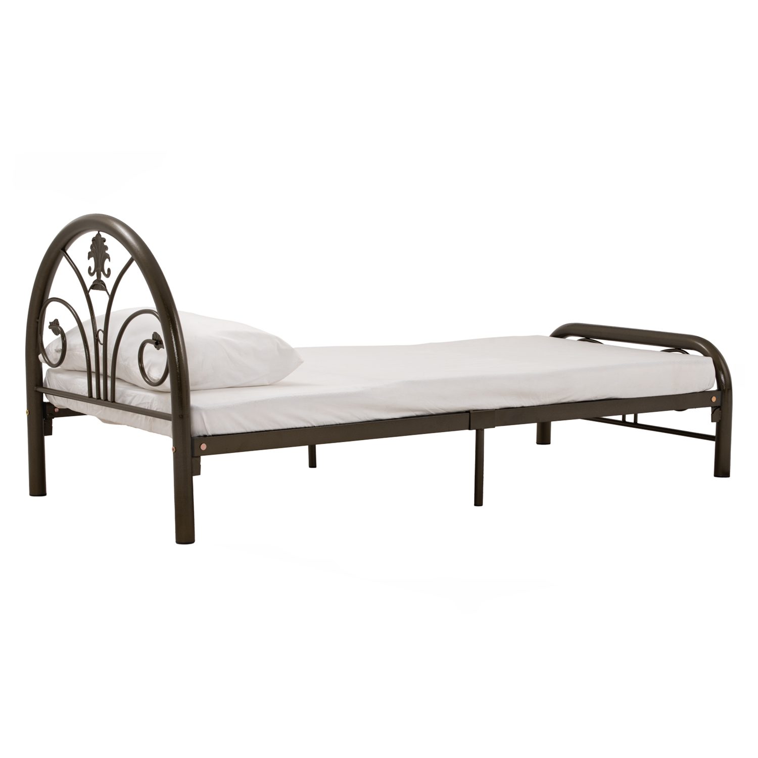 653032_4 Kinta Single Bed With 1900mm Side Rail Antique Gold