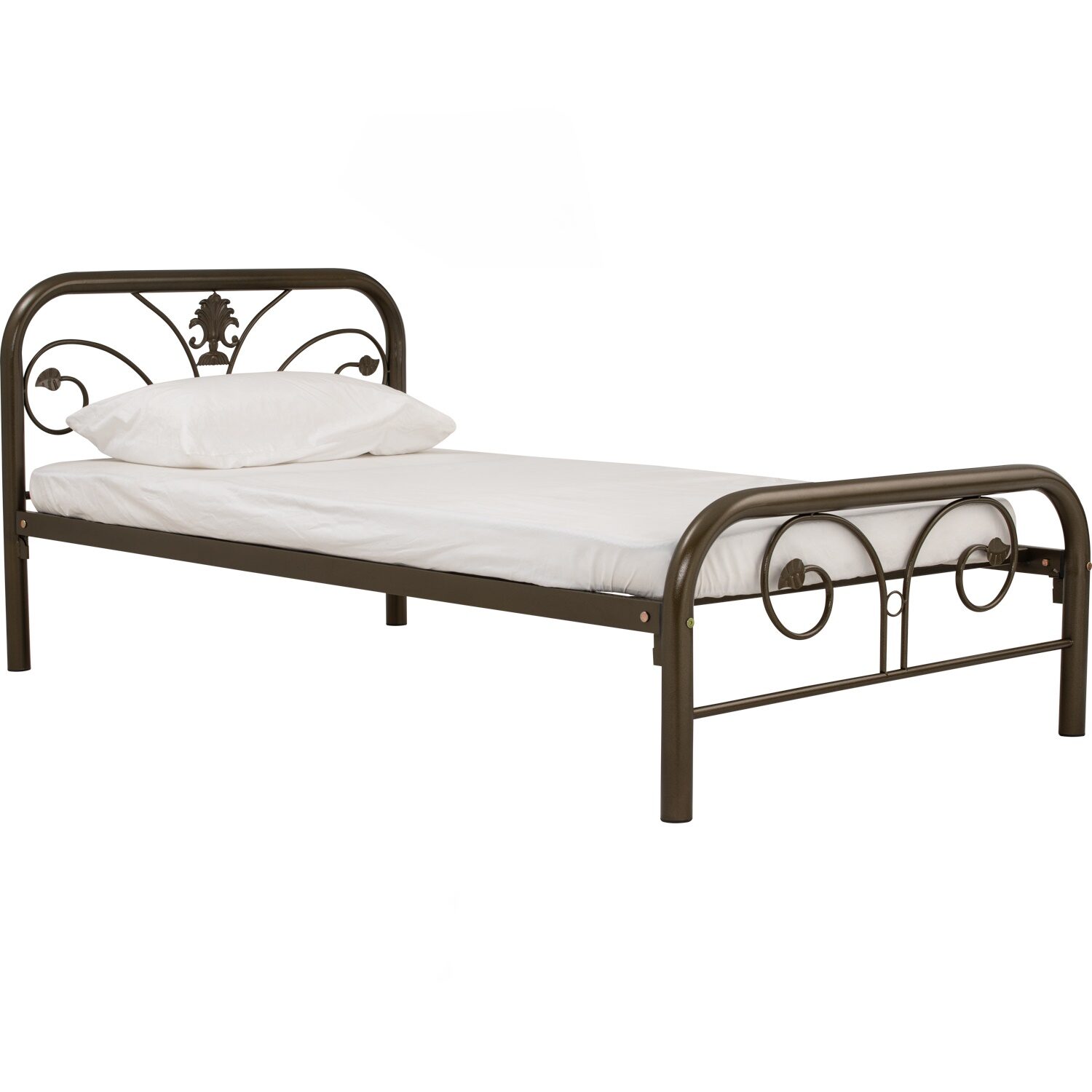 Kinta Super Single Bed With 1900mm Side Rail Antique Gold
