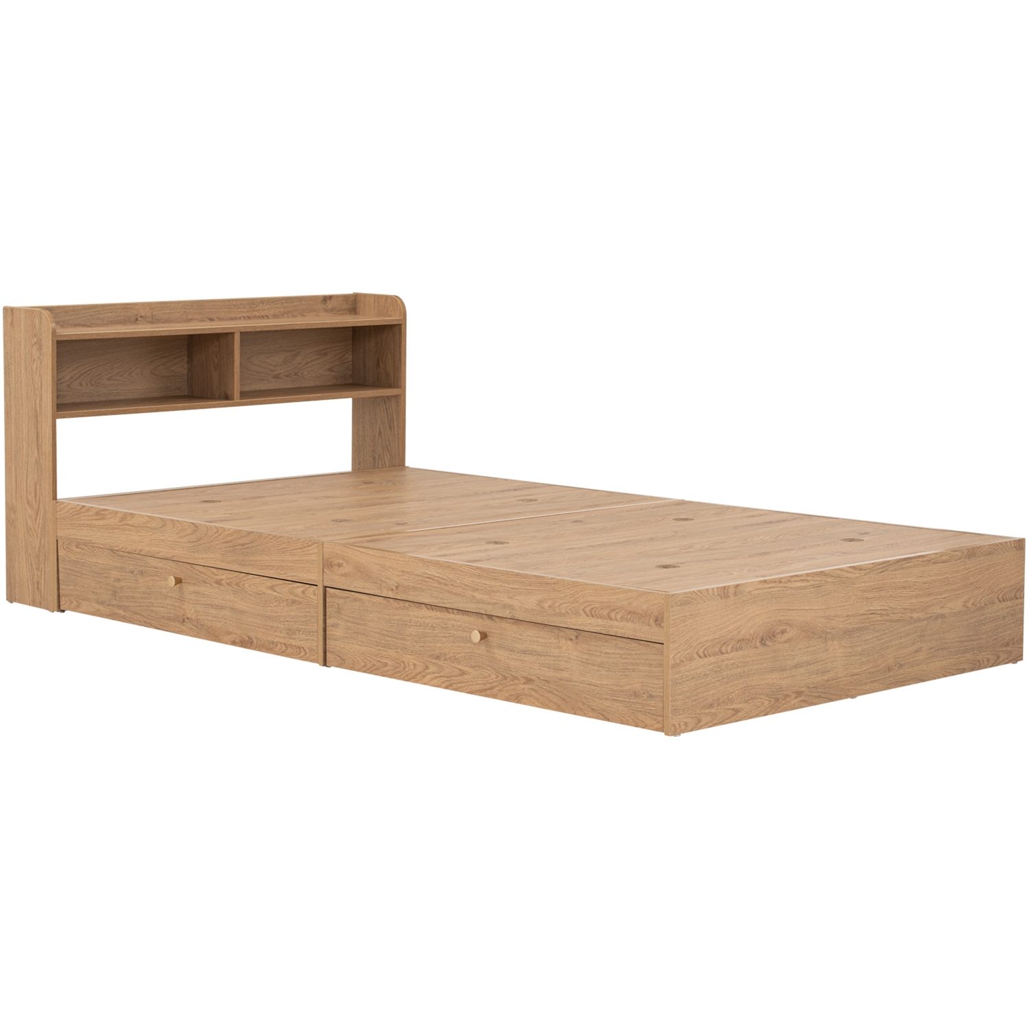 653036 Hirado Single Bed With Storage With 1900mm Side Rail
