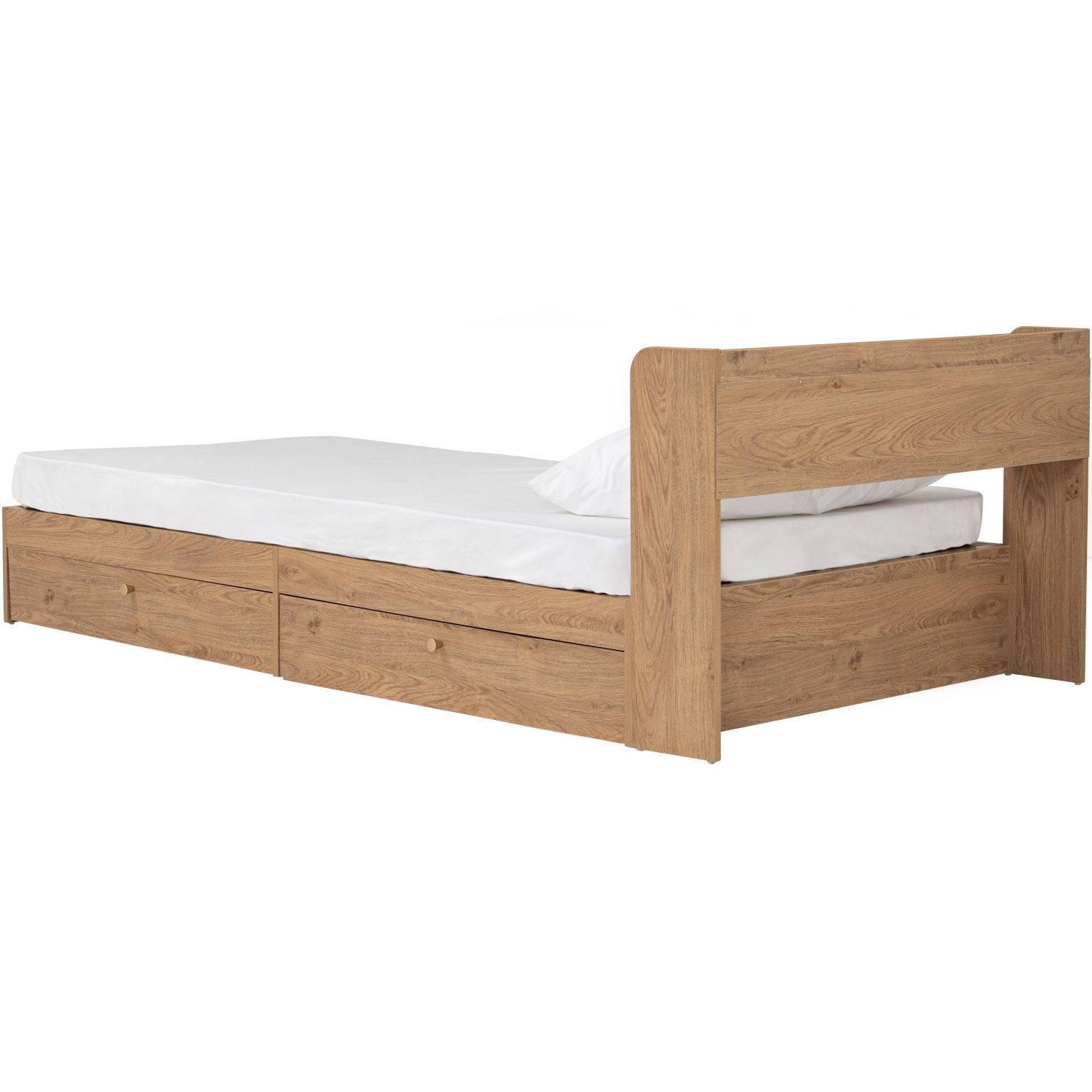 653036_93 Hirado Single Bed With Storage With 1900mm Side Rail