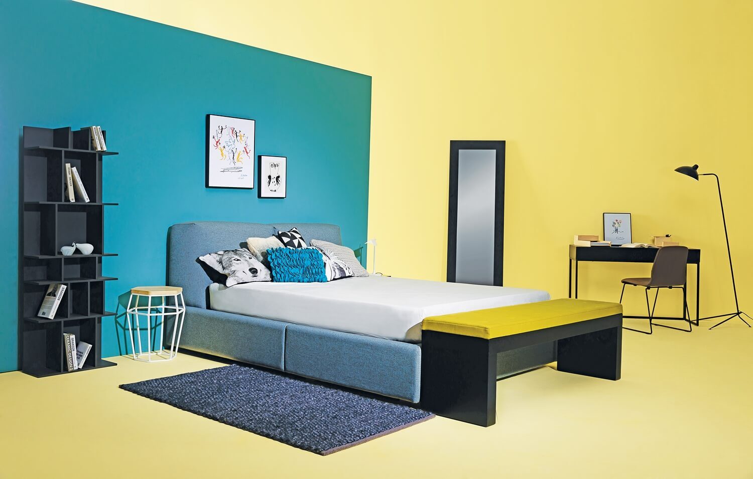 83103-747_s1 Dante 2.0m Queen Bed (Fit Mattress Size : 1520mm X 1990mm)