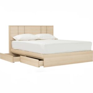 Harrington Queen Bed With Storage With 1900mm Side Rail (Fit Mattress Size 1500X1900)