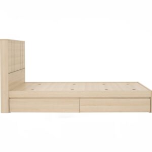 Harrington Queen Bed With Storage With 1900mm Side Rail (Fit Mattress Size 1500X1900)