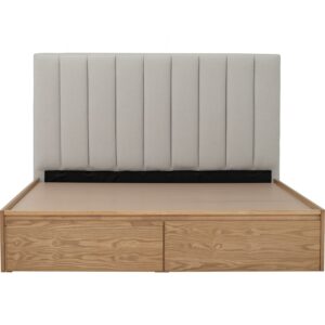 Mola Queen Bed With Storage 1900mm Bed Panel (Pet Friendly Fabric)
