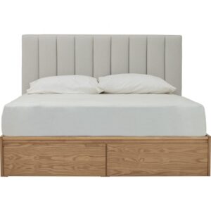 Mola Queen Bed With Storage 1900mm Bed Panel (Pet Friendly Fabric)