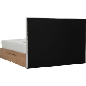Mola Queen Bed With Storage 1900mm Bed Panel (Pet Friendly Fabric)