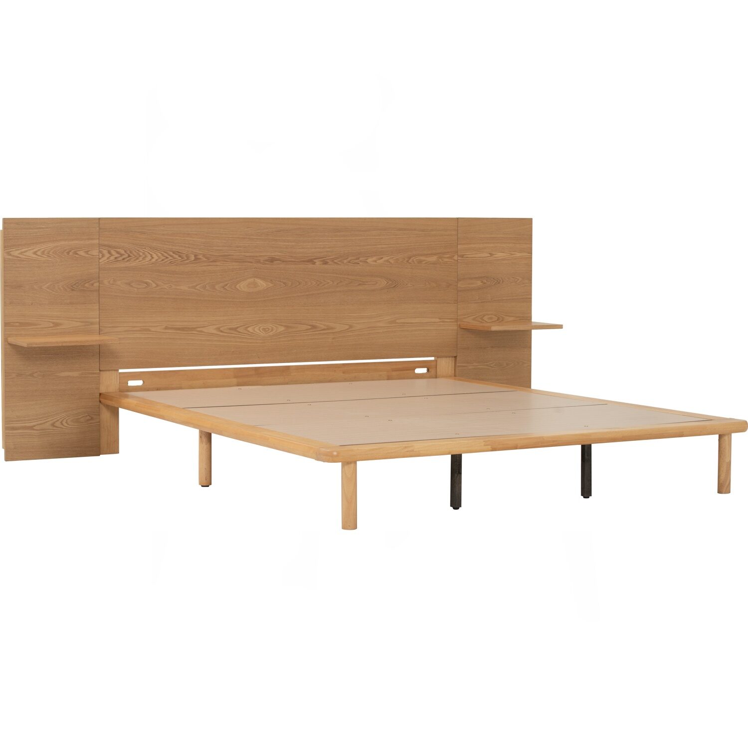 655144_1 Plato Queen Bed With 1900mm Bed Panel With Side Table
