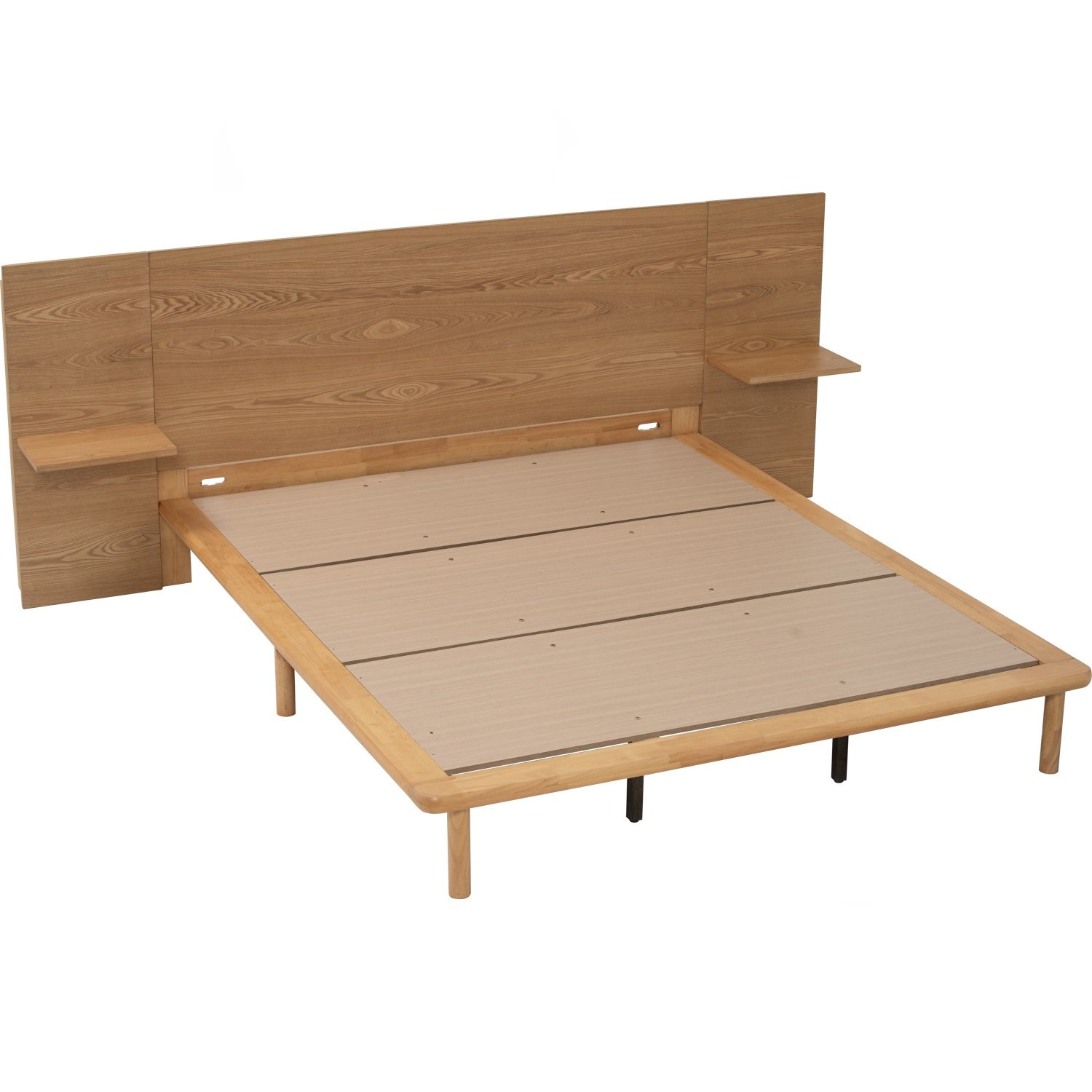 655144_3 Plato Queen Bed With 1900mm Bed Panel With Side Table