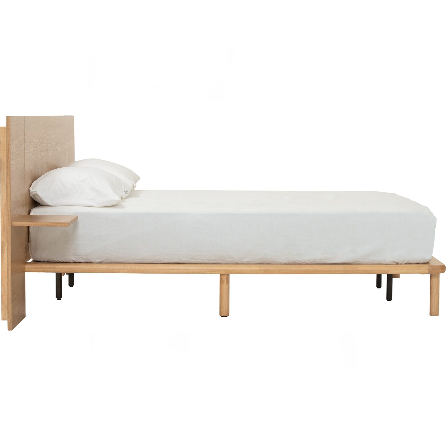655144_6 Plato Queen Bed With 1900mm Bed Panel With Side Table
