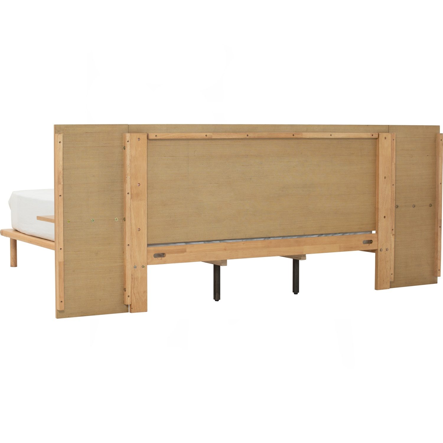 655144_7 Plato Queen Bed With 1900mm Bed Panel With Side Table