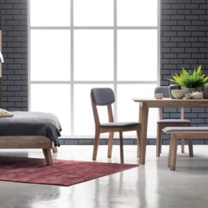 Madrid King Bed With 2000mm Side Rail With Box Bed Frame