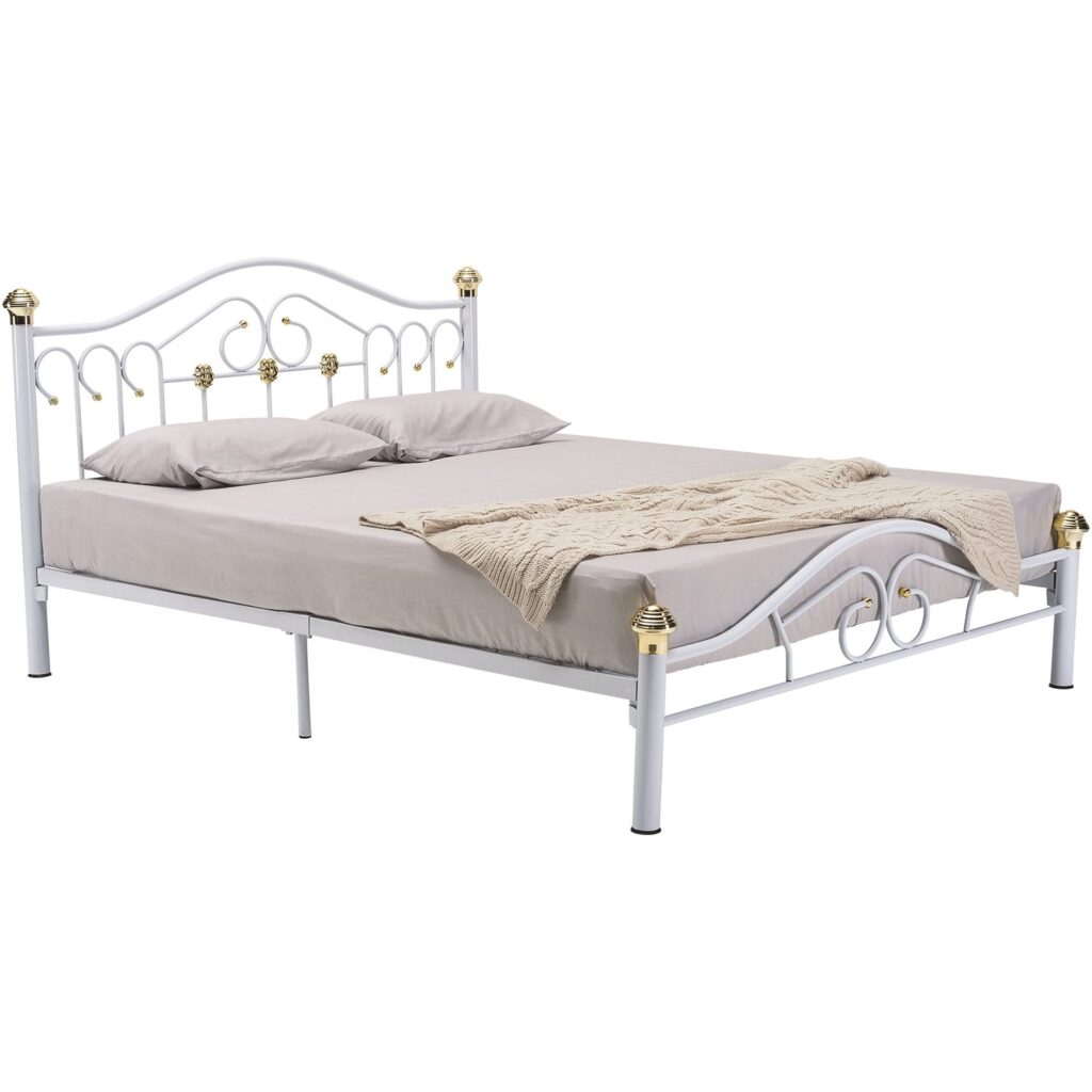 Halden Queen Bed With 1900mm Side Rail White