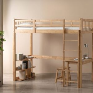 Nuvia Double Decker With Study Desk And Stool 1900 Side Rail
