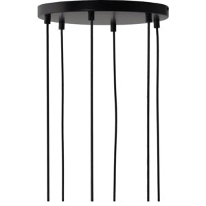 Matt Black Canopy For 6 Pendants