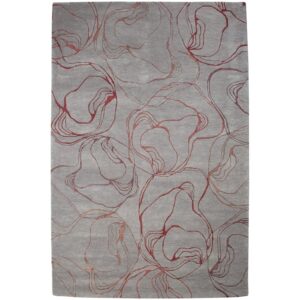 2m X 3m Paisley Rug In Rose Colour