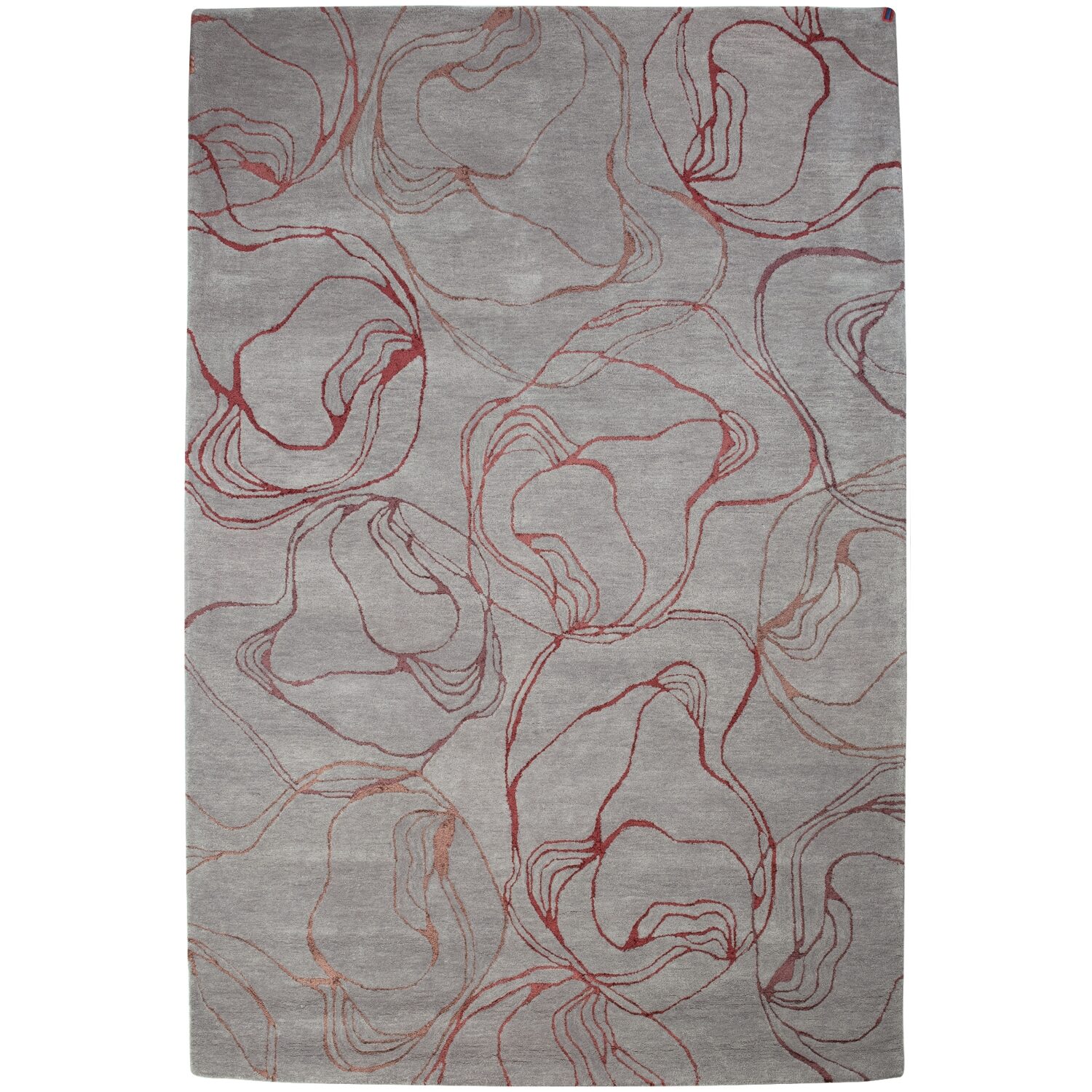 A532032 2m X 3m Paisley Rug In Rose Colour